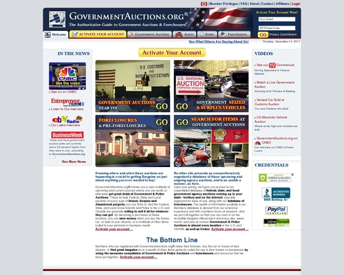 GovernmentAuctions.org - Top Performing Affiliate Program in its Niche