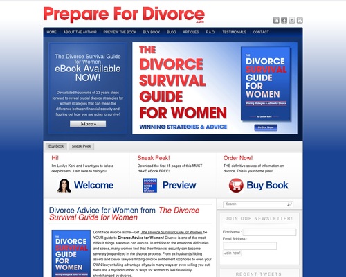 Divorce Advice for Women | Divorce eBook | PrepareforDivorce.com
