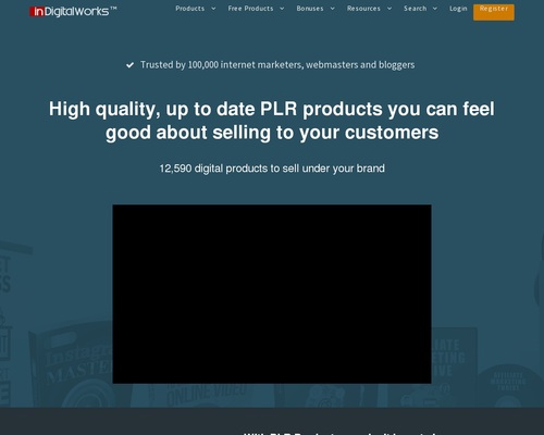 Download 12.590+ Products with Resale, Master Resale and PLR; eBooks, Software, Videos, Articles, Graphics and more!PLR Homepage - Indigitalworks.com