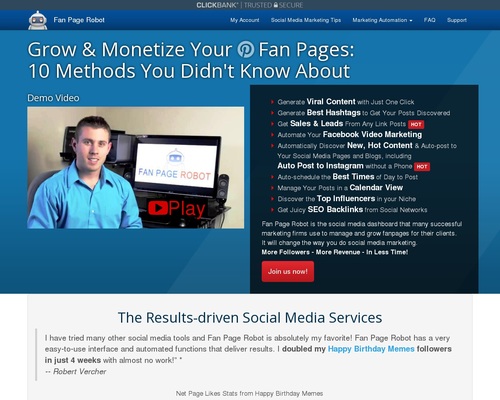 Fan Page Robot | 10-in-1 Marketing Automation Software to Increase Social Media Followers