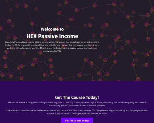 HEX Passive Income - Investing Strategy To Make Money Online