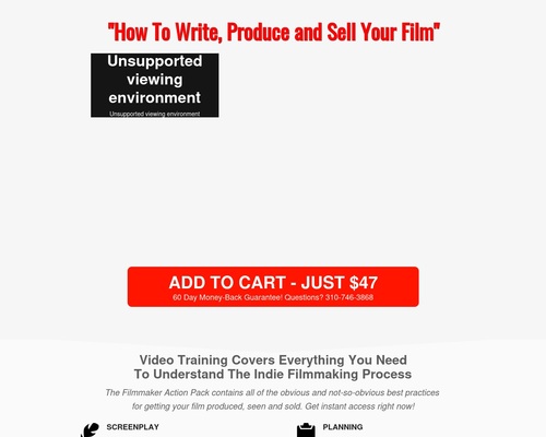 Make Your Movie Now! – “No-Fluff Professional Tools For Serious Filmmakers And Screenwriters"