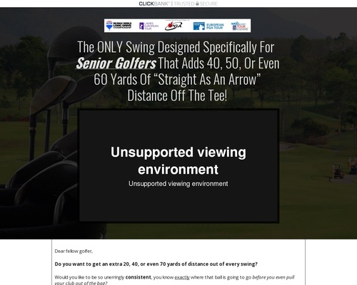The Best Converting Golf Offer on CB - Proven On Cold Traffic!