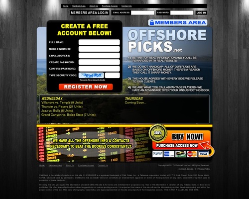 OffshorePicks.net - Sports Handicapping Service - Sports Betting Picks