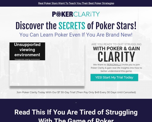 Poker Clarity - Poker Training From Professionals