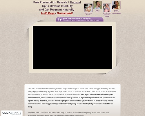 Pregnancy Miracle Video - Get Pregnant In 60 Days