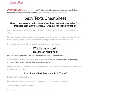 Sexy Texts Cheat Sheet - Lady-Zone